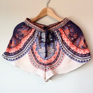 Francesca’s | Coral Printed Soft Shorts